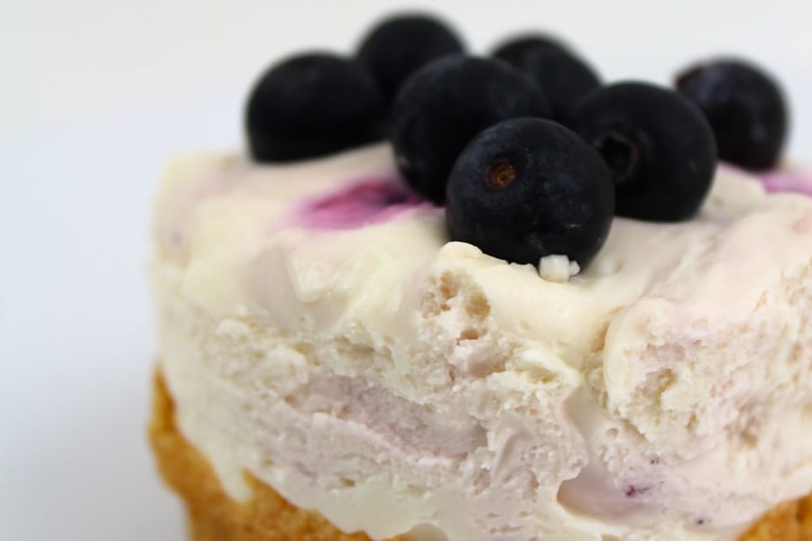 baked blueberry cheesecake