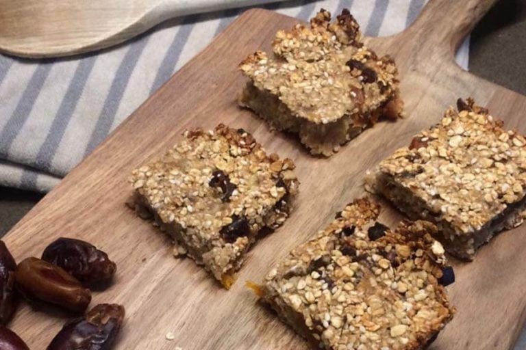 fruit, oat and seed slice Foost