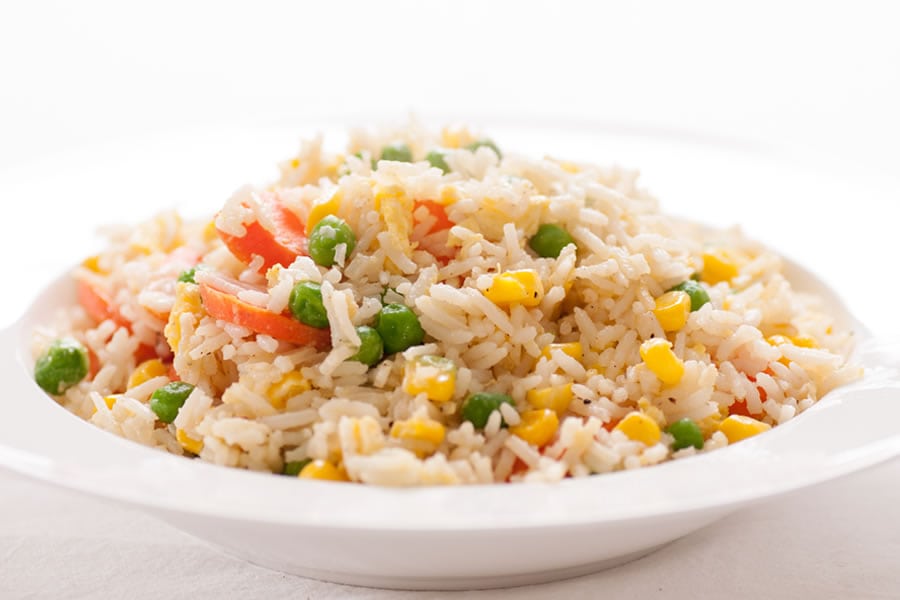 colourful fried rice